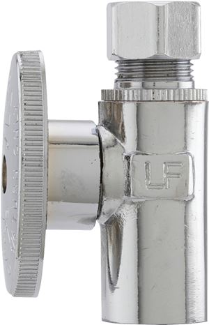 Plumb Pak PP62PCLF Shut-Off Valve, 1/2 x 3/8 in Connection, Sweat x Compression, Brass Body