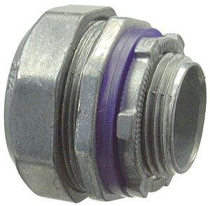 Halex 16212B Conduit Connector, 1-1/4 in Compression, Zinc