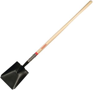 Razor-Back 44363 Shovel, 9-1/2 in W Blade, Steel Blade, Ashwood Handle, 48 in L Handle