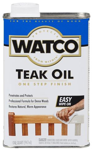 WATCO A67141 Teak Oil, Liquid, 1 qt, Can