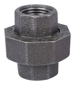 ProSource 34B-1/2B Pipe Union, 1/2 in, Threaded, Malleable Iron, 40 Schedule, 300 PSI Pressure