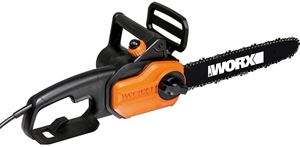 Worx WG305 Chainsaw, 8 A, 120 V, 28 in Cutting Capacity, 14 in L Bar/Chain, 3/8 in Bar/Chain Pitch