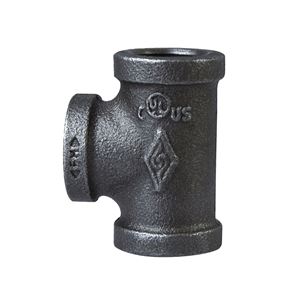 ProSource 11A-3/4B Pipe Tee, 3/4 in, Threaded, Malleable Iron, SCH 40 Schedule, 300 PSI Pressure