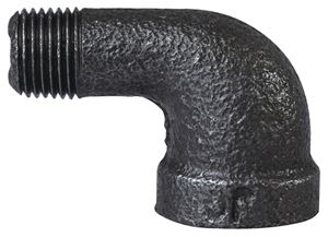 ProSource B92 6 Street Pipe Elbow, 1/8 in, FIP x MIP, 90 deg Angle, Malleable Iron, SCH 40 Schedule, 300 psi Pressure