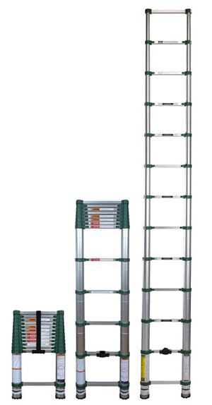 Xtend+Climb Pro Series 780P Telescoping Ladder, 16-1/2 ft Max Reach H, 13-Step, 250 lb, 1-1/2 in D Step, Aluminum