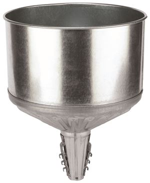 Lubrimatic 75-008 Funnel, 8 qt Capacity, Galvanized Steel, 11-1/2 in H