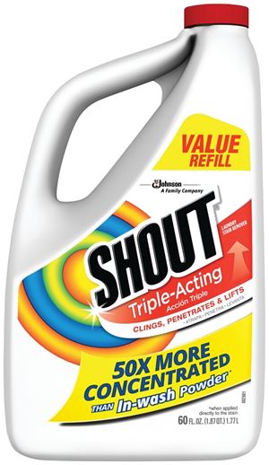 Shout 02274 Stain Remover, 60 oz, Bottle