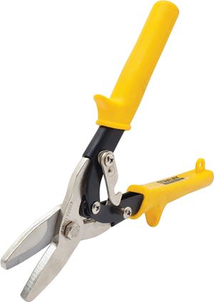 STANLEY FMHT73563/14-569 Snip, 7 in OAL, 1-1/2 in L Cut, Straight Cut, Steel Blade, Double Cushion-Grip Handle