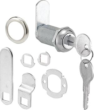 Defender Security U 9950KA Drawer and Cabinet Lock, Keyed Lock, Stainless Steel, Chrome