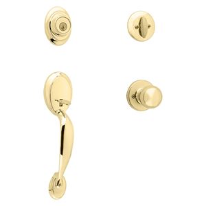 Kwikset 687 DAXP15SMTCP Combination Lockset, Dakota Design, Satin Nickel, Knob Interior Handle, 3 Grade, Metal