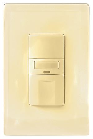 Eaton Wiring Devices VS310U-V-K Motion Sensor Switch with Nightlight and LED, 8.3 A, 120 V, 1 -Pole, Motion Sensor