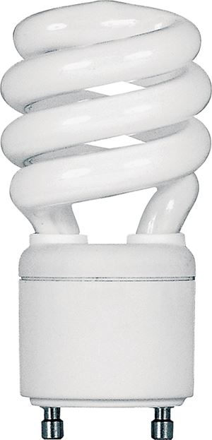 Feit Electric BPESL13T/GU24 Compact Fluorescent Lamp, 13 W, Spiral Lamp, GU24 Twist and Lock Lamp Base, 900 Lumens