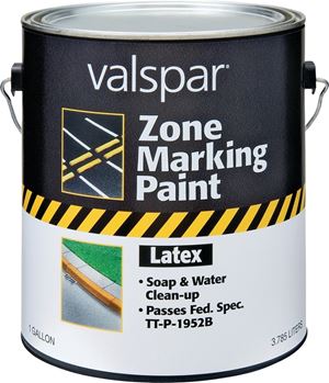 Valspar 024.0000136.007 Field and Zone Marking Paint, Flat, Yellow, 1 gal, Pail, Pack of 4