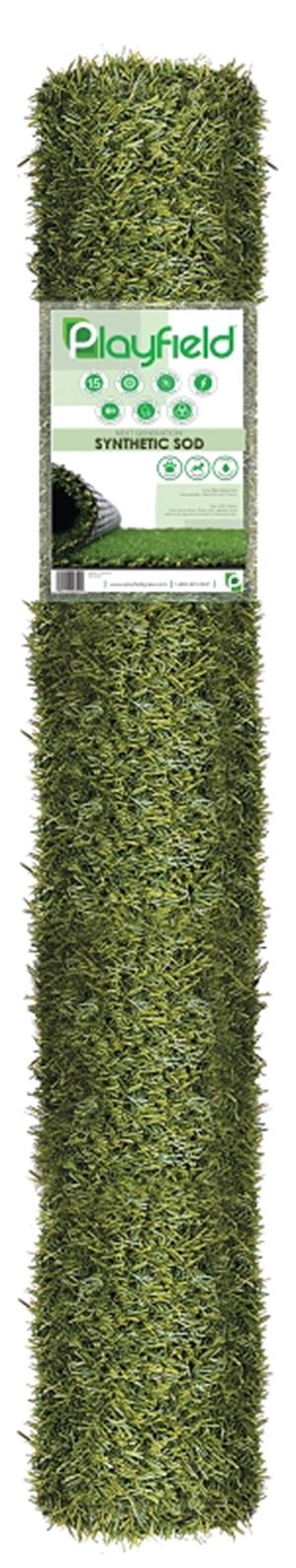 Natco PRT2236-5X7 Artificial Grass Rug, 7 ft L x 5 ft W Dimensions, Verdure, Turf, Dark Green