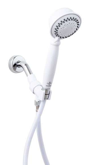 Whedon CMH2C Handheld Shower, 2.5 gpm, 5-Spray Function, Plastic, 59 in L Hose