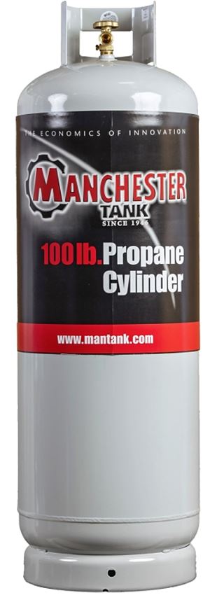 TANK PROPANE VERTICAL GREY 100