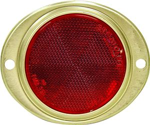 PM V472 V472R Oval Reflector, Red Reflector