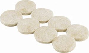 Shepherd Hardware 9928 Furniture Pad, Felt Cloth, Beige, 3 in Dia, Round