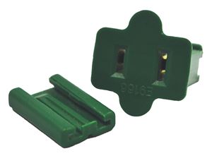 Hometown Holidays ZPLG-F Slide Plug, Female, Green, For: C7 and C9 18 AWG SPT-1 Cord