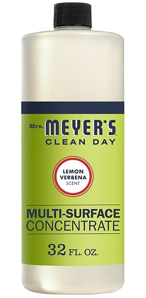 Mrs. Meyer's Clean Day 12440 Cleaner, 32 oz Bottle, Liquid, Lemon Verbena