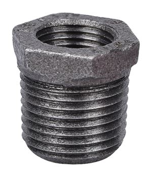 ProSource 35-1/2X3/8B Pipe Bushing, 1/2 x 3/8 in, MIP x FIP, Malleable Iron, SCH 40 Schedule, 300 psi Pressure