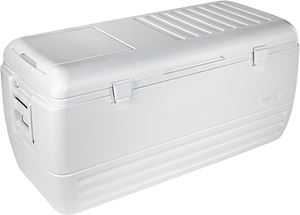 Igloo 44363 Chest Cooler, 150 qt Cooler, Polyethylene, White, Up to 2 days Ice Retention