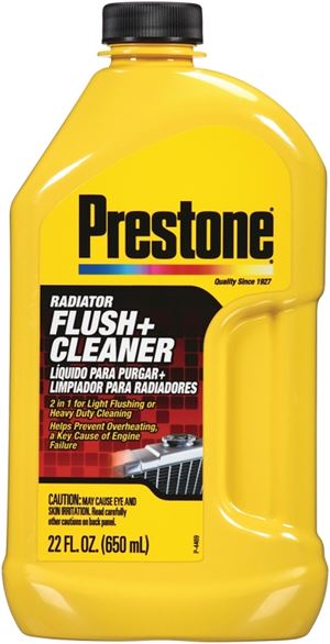 Prestone AS-105Y AS105Y Radiator Flush and Cleaner, 22 oz Bottle, Liquid, Sweet