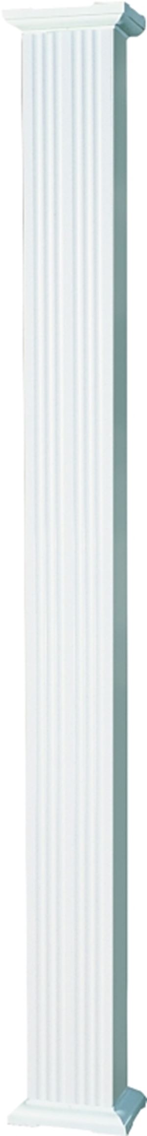 AFCO 60608 Column, 8 ft H, Square, Aluminum, White