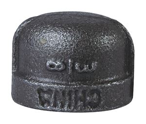 ProSource B300 10 Pipe Cap, 3/8 in, FIP, Malleable Iron, 40 Schedule, 300 psi Pressure