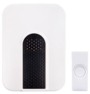 Heath Zenith SL-7306-03 Doorbell Kit, Wireless, 85 dB, Black/White