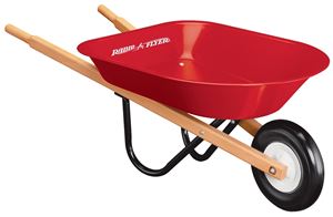 Radio Flyer 40 Wheelbarrow, 30 lb Volume, Steel, 7 x 1-1/4 in Wheel