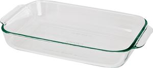 Anchor Hocking Oven Basics Series 81935AHG18 Bake Dish, 3 qt Capacity, Glass, Clear, Dishwasher Safe: Yes, Pack of 3