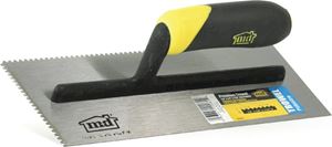 M-D 20061 Tile Installation Trowel, 11 in L, 4-1/2 in W, Flat V Notch, Comfort Grip Handle