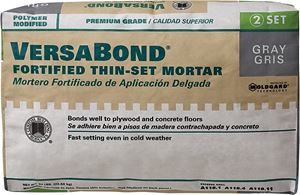 Custom VersaBond Flex Series MTSG50 Thin-Set Mortar, Gray, Powder, 50 lb, Bag