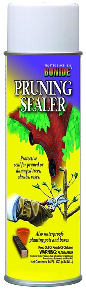 Bonide 221 Pruning Sealer, Liquid, Petroleum Solvent, Black, 14 oz Aerosol Can