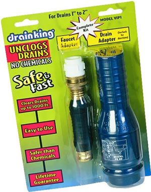 Drain King VIP1 Drain Opener Kit, 1 to 2 in Drain