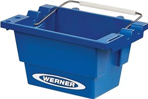 Werner AC50-JB-3 Job Bucket, Lock-in, Stepladder, Plastic, Blue