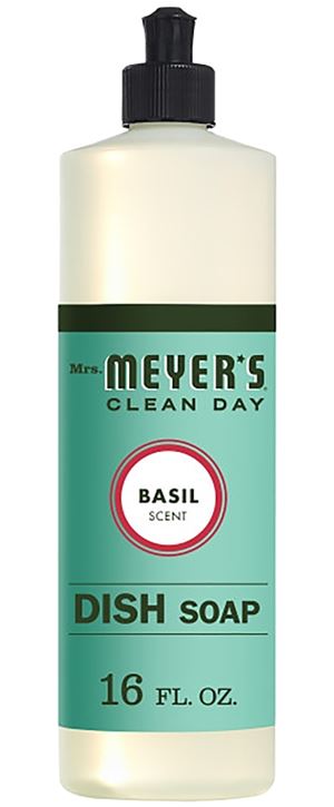 Mrs. Meyer's 14103 Dish Soap, 16 oz, Liquid, Herbal, Colorless