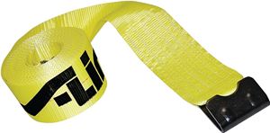 Ancra 41660-10-30 Winch Strap with Flat Hook, 3 in W, 30 ft L, 5400 lb Vertical Hitch, Polyester