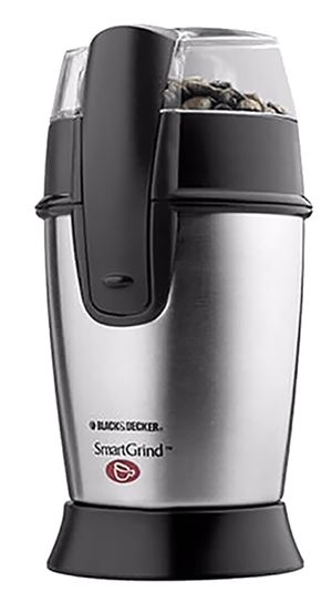 Black+Decker CBG100 Electric Coffee Grinder, Stainless Steel, Silver