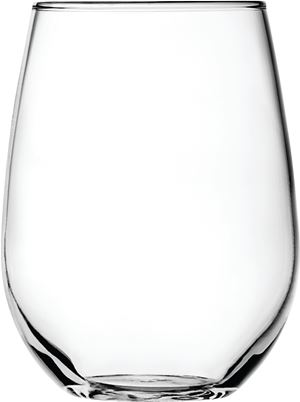 Anchor Hocking Vienna Series 95141AHG17 Stemless Wine Glass, 15 oz Capacity, Glass, White, Dishwasher Safe: Yes, Pack of 3