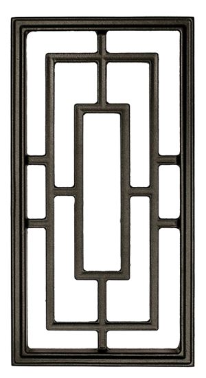 INSERT GATE RECT AL BLK 9X17IN