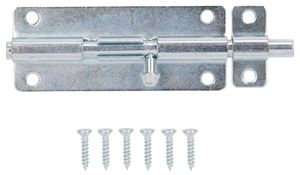 ProSource 20487ZCB-PS Barrel Bolt, 0.31 Dia in Bolt Head, 5 in L Bolt, Steel, Zinc Plated