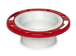 Oatey 43513 Closet Flange, 3, 4 in Connection, PVC, White, For: 3 in, 4 in Pipes