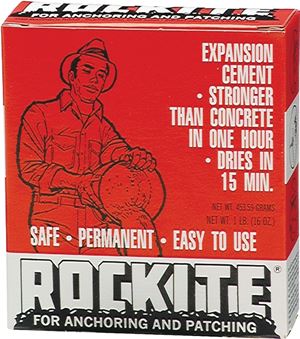 Rockite 10001 Expansion Cement, Powder, White, 1 lb Box, Pack of 12
