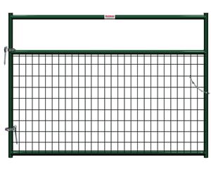 Behlen Country 40132062 Wire-Filled Gate, 72 in W Gate, 50 in H Gate, 6 ga Mesh Wire, 2 x 4 in Mesh, Green