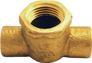 Elkhart Products 10156960 Pipe Tee, 1/2 in, Sweat x Sweat x Female, Copper