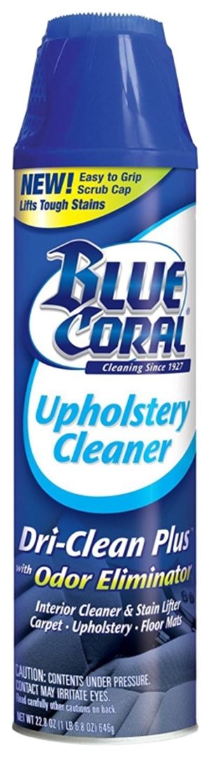 Blue Coral Dri-Clean Plus DC22 Upholstery Cleaner, 22 oz Aerosol Can, Liquid, Sweet