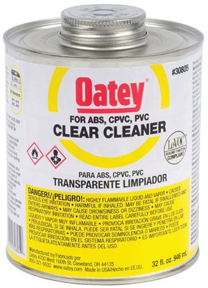 Oatey 30805 Pipe Cleaner, Liquid, Clear, 32 oz