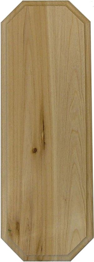 Hy-Ko AK-300 Address Plaque, Rectangular, Natural Cedar, Pack of 3